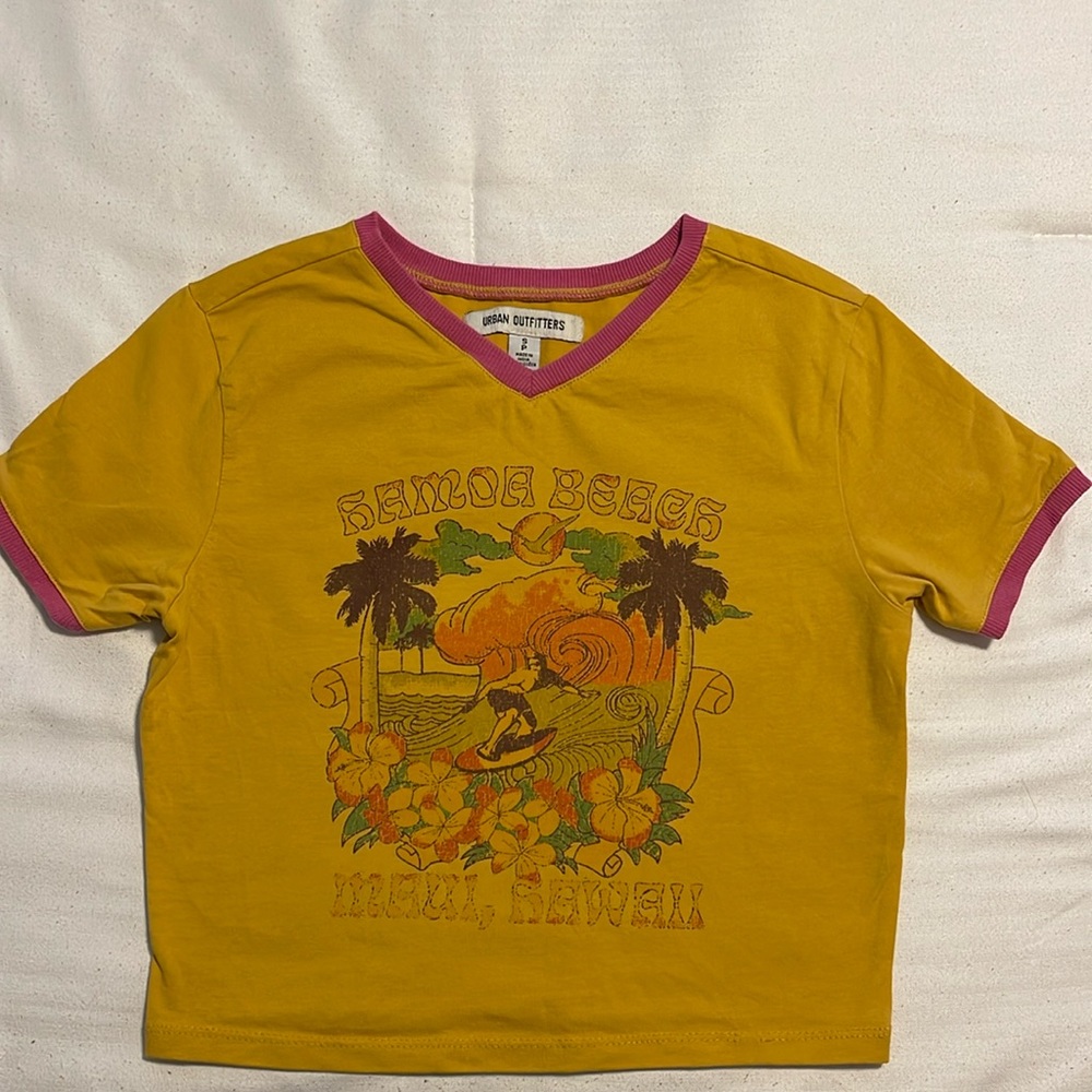 Urban Outfitters short sleeve crop top